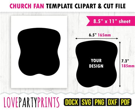 Example of Church Fan Template Design