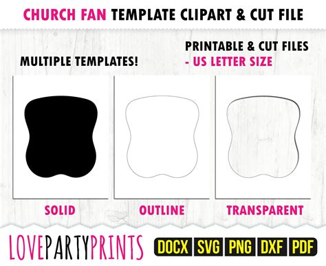 Example of Church Fan Templates