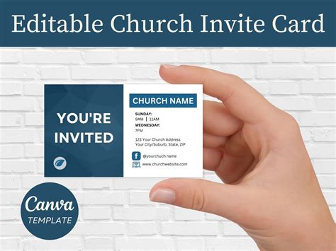 Church Invitation Card Design 5