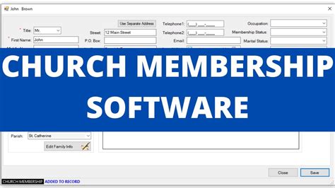 Church Membership Software