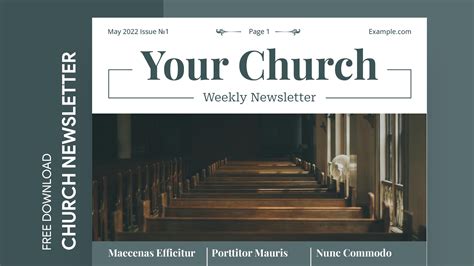 Church Newsletter Templates for Google Docs