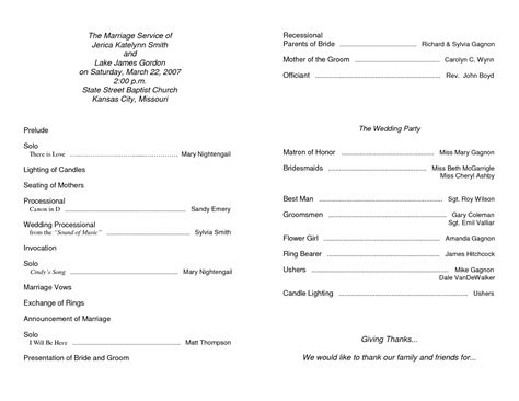 Church Program Template 2