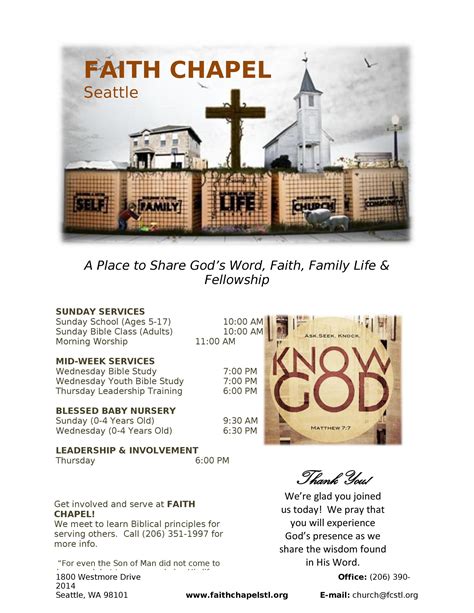 Church Program Template Examples and Ideas