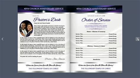 Church Program Templates