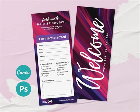 Church Visitor Card Template 2