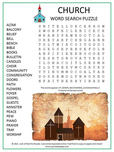 Church word search