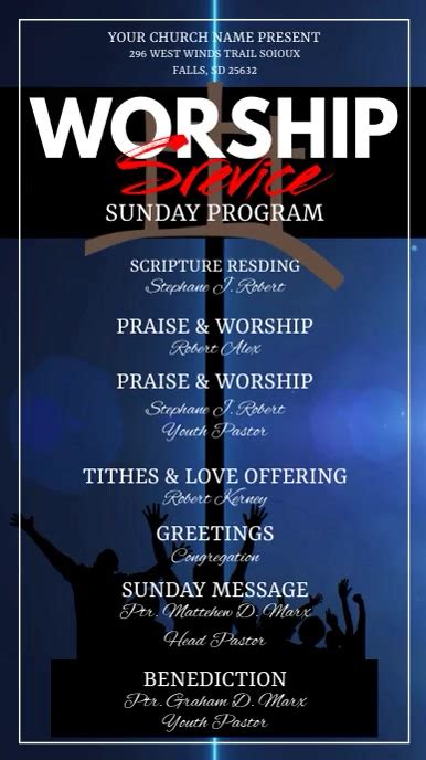 Church Worship Service Template