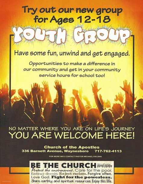 Church Youth Ministry Invitation Templates