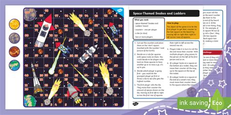 Chutes and Ladders space theme