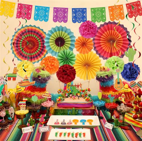 Printable sombrero and maraca decorations for Cinco de Mayo