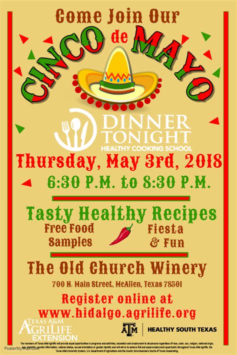 Cinco de Mayo Dinner Flyer