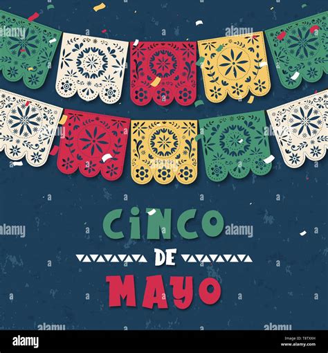 Printable fiesta garland for Cinco de Mayo