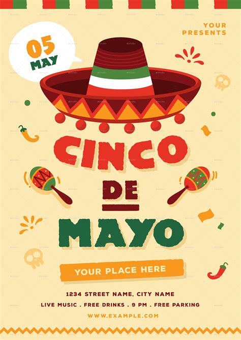 Cinco de Mayo Party Flyer Template Design