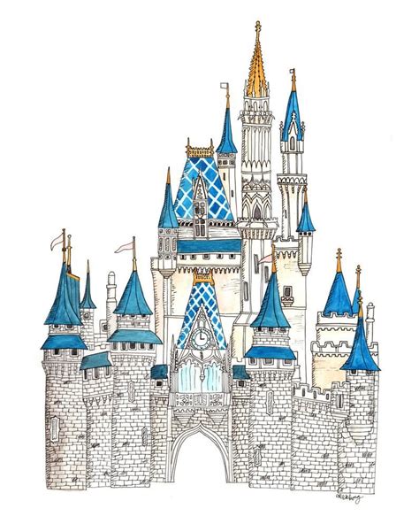 Cinderella Castle Printable