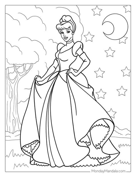 Cinderella coloring page 10