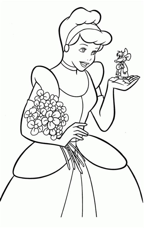 Cinderella Coloring Page