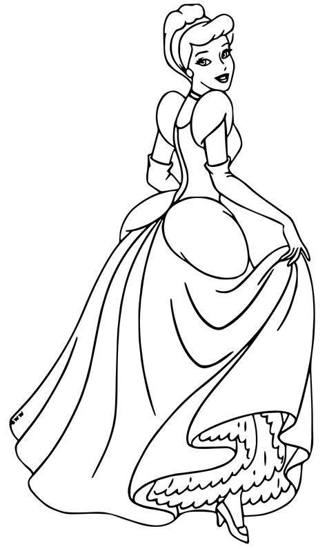 Cinderella Coloring Page