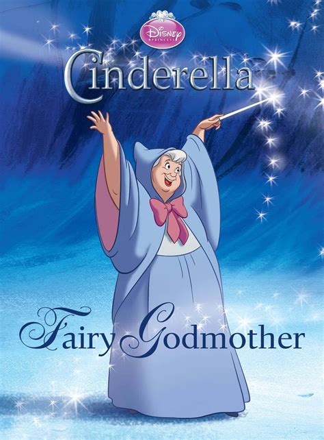 Cinderella's fairy godmother coloring page with magic wand and sparkles