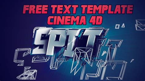 Using Cinema 4D Text Templates