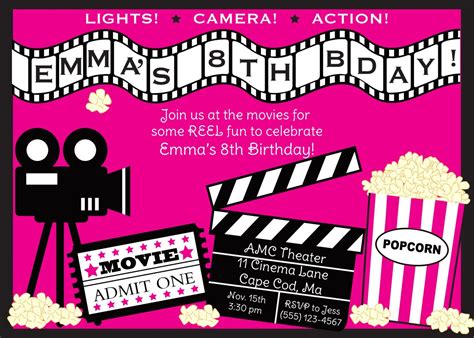 Cinema Invitation Template