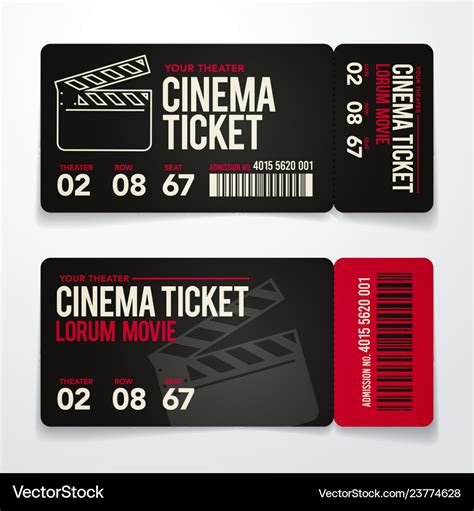 Cinema Ticket Template