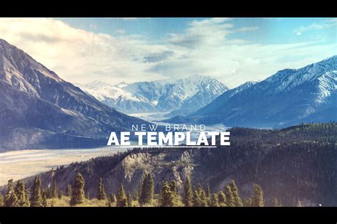 Cinematic slideshow template example