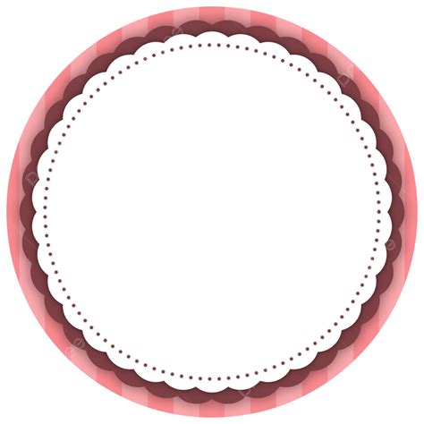 Circle Border Sticker Template