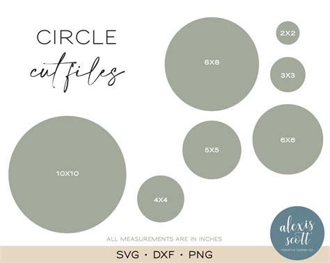 Circle Cutting Template