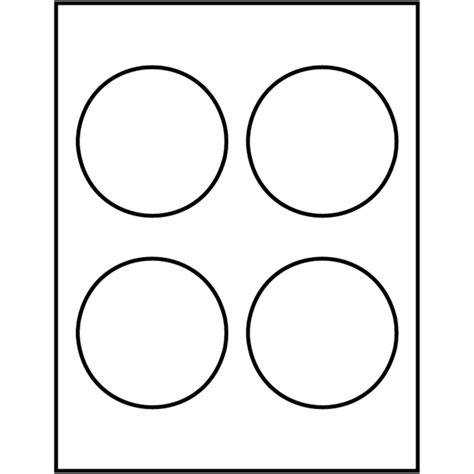 2-Inch Circle Label Template Example 7