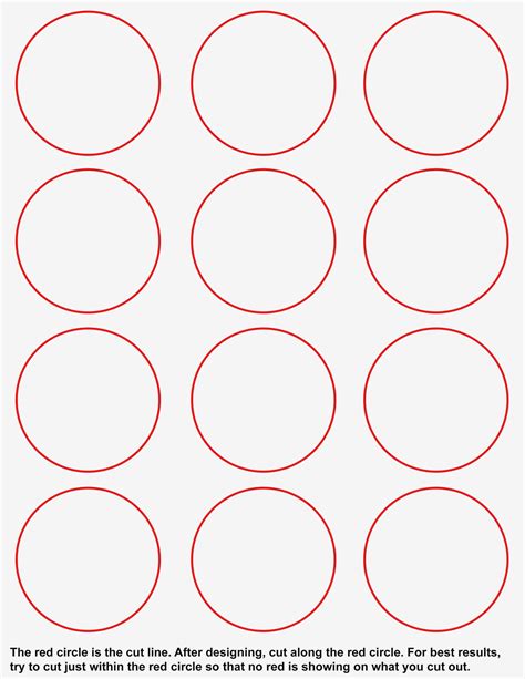 Circle Label Template 6