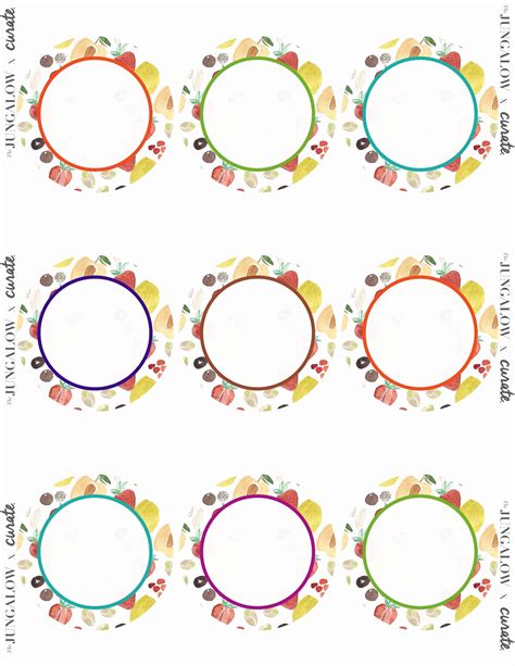 Circle Label Template Printables