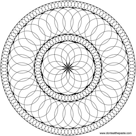 Circle Mandalas Template