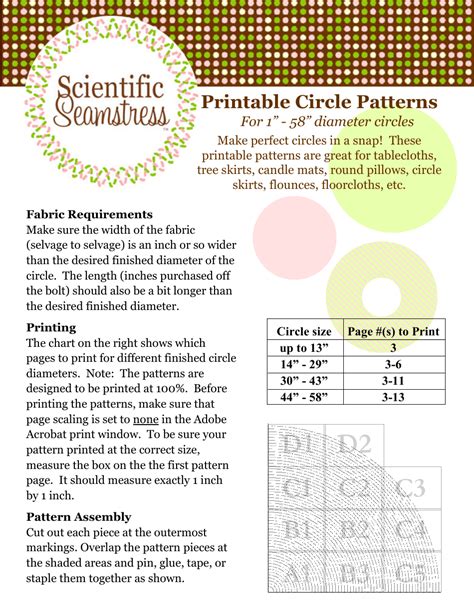 Circle Pattern Template