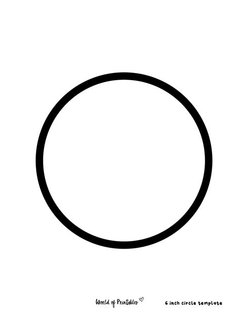 Circle Shape Template