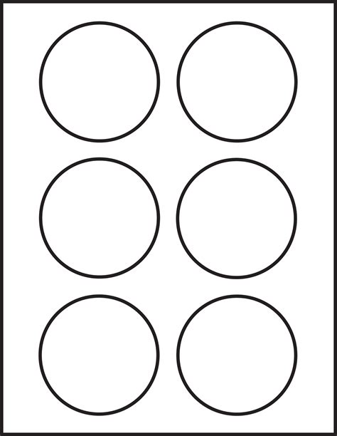 Circle Sticker Template 3