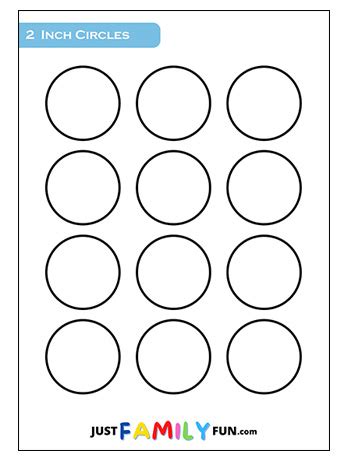 Circle Template For Crafting Projects