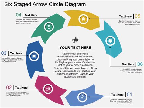 Circular Arrow PowerPoint Template Design