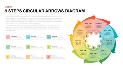 Circular Arrow Slide Template