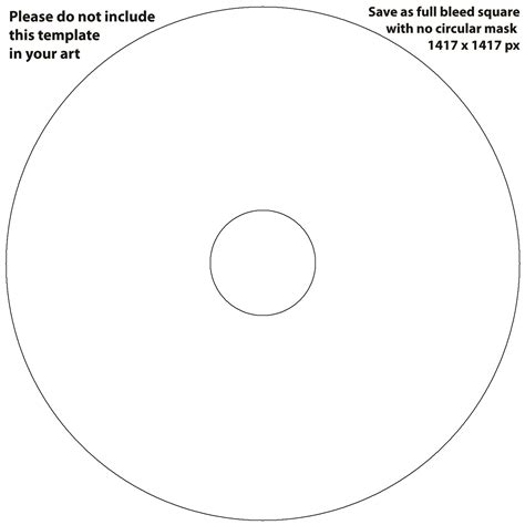 Circular CD Label Template