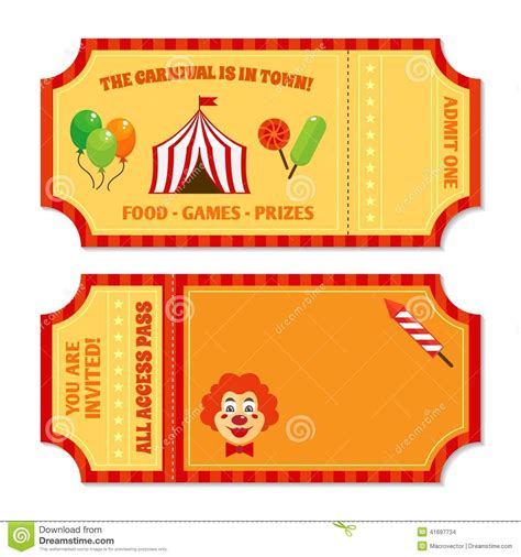 Circus Ticket Template Download