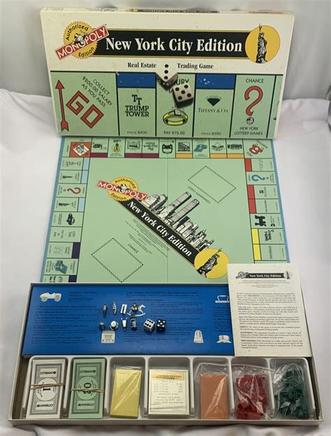 A city-themed Monopoly board game with popular landmarks