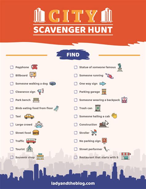 City-Wide Scavenger Hunt Ideas