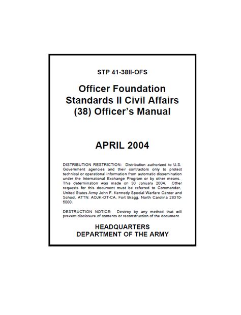 Civil Affairs Officer requirements