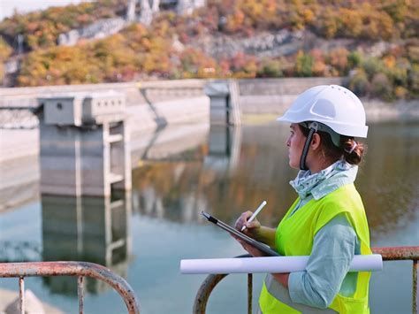 Civil engineers building dams