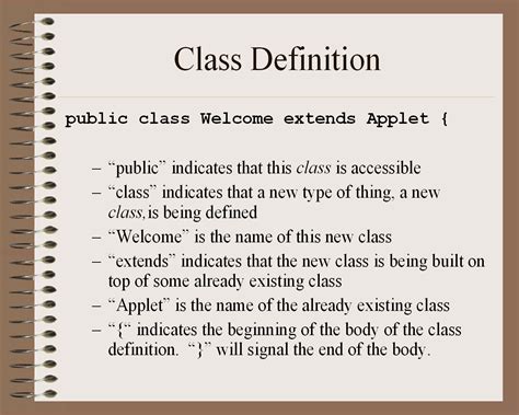 Class Definition