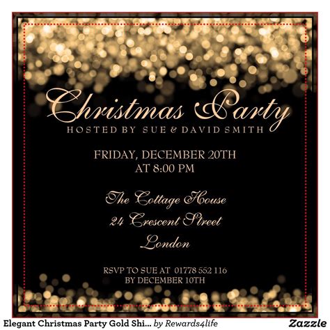 Classic and Elegant Christmas Party Invitation Template