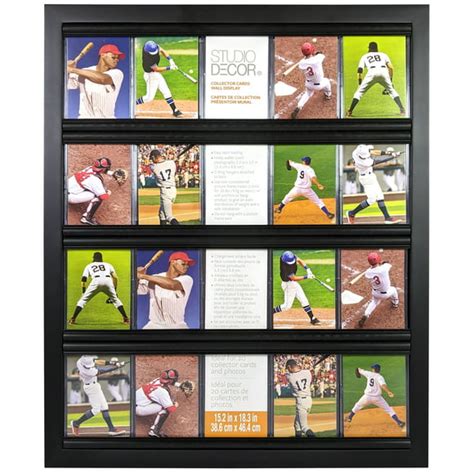 A classic baseball card frame template with a simple border and matte finish