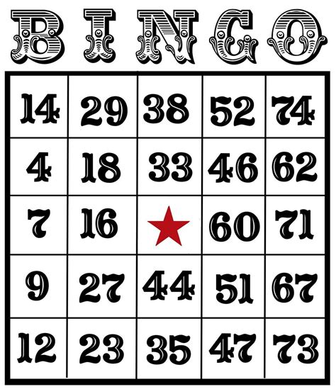 Classic bingo dauber printable