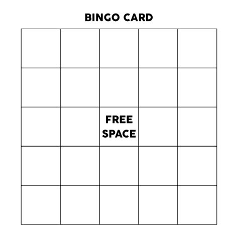 Classic Bingo Template