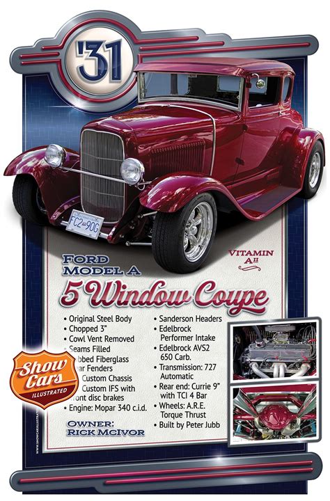 classic car show board template